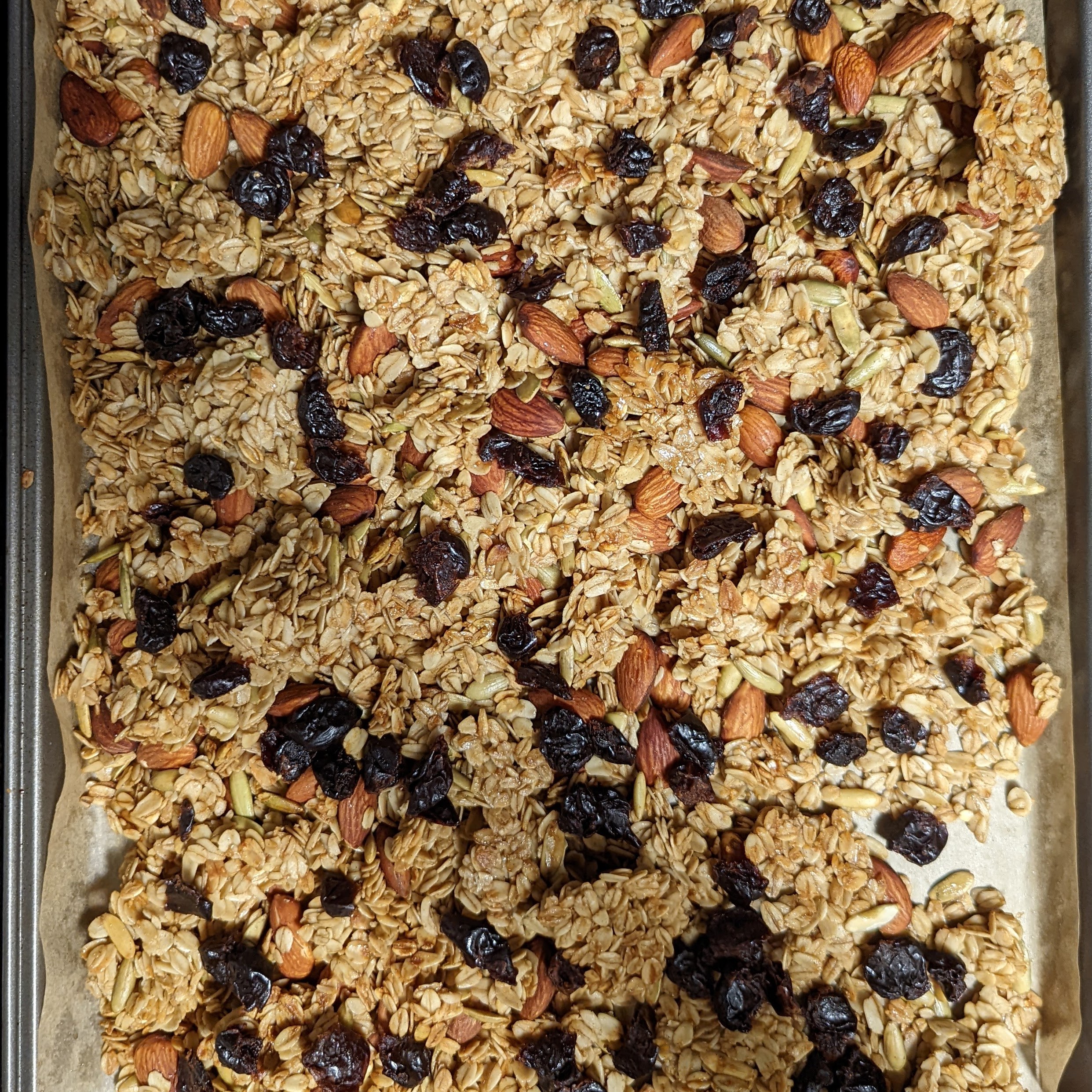 Fresh baked granola